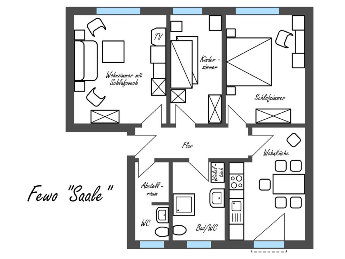 Feriengut Dietzsch Apartment Poritzsch Bilik gambar