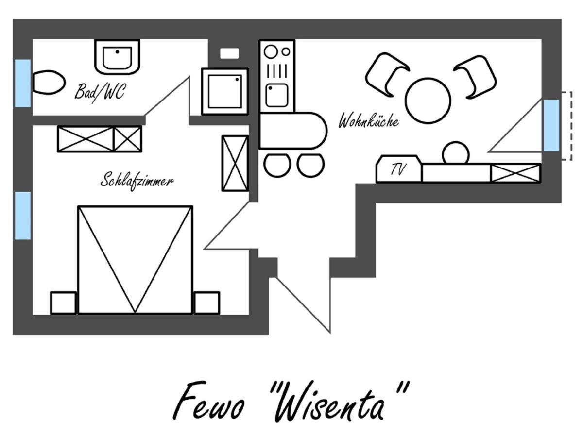 Feriengut Dietzsch Apartment Poritzsch Bilik gambar