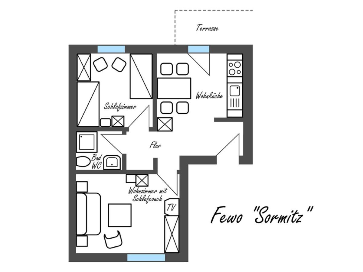Feriengut Dietzsch Apartment Poritzsch Bilik gambar